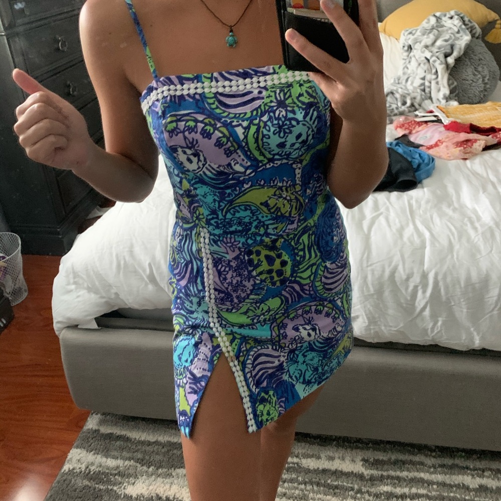 Lily Pulitzer floral skin tight dress